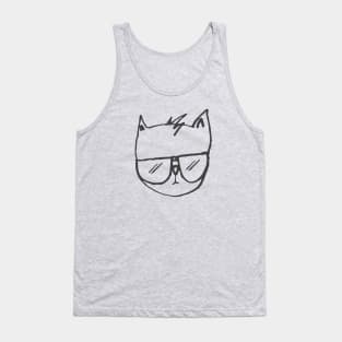 Cat Face Tank Top